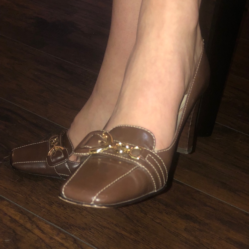 VINTAGE Anne Klein buckled shoes